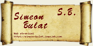 Simeon Bulat vizit kartica